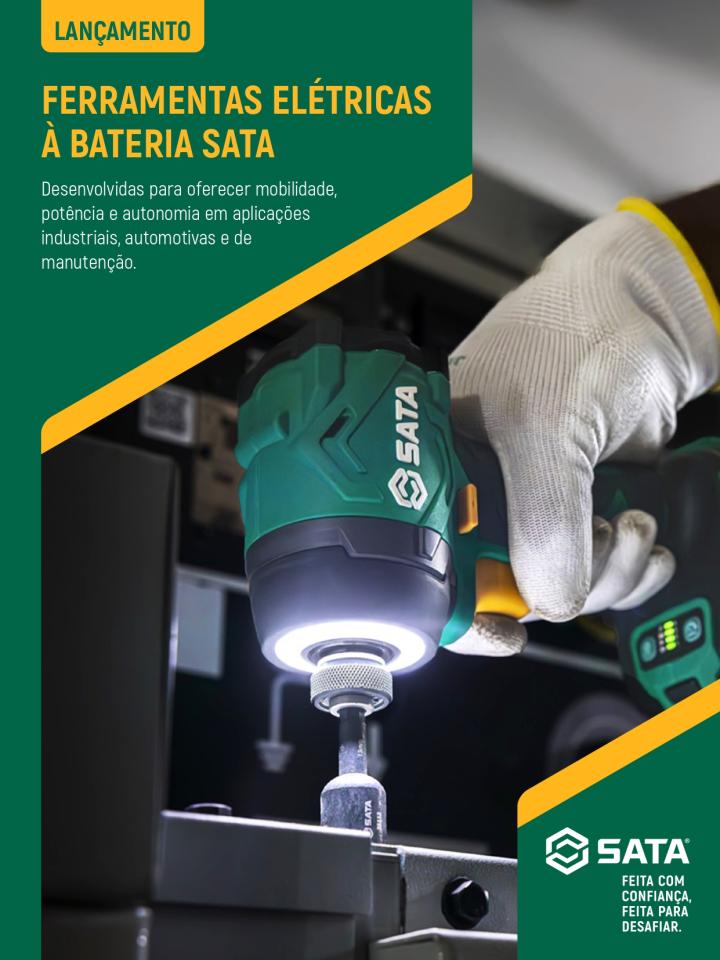 Capa Lâmina de Vendas Ferramentas A Bateria SATA