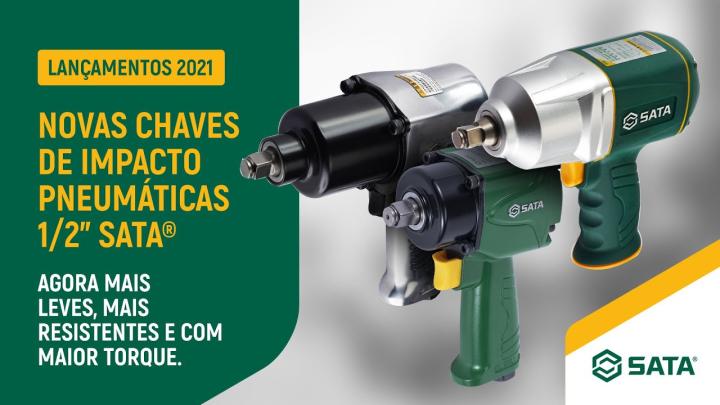 Lançamento: Chaves de Impacto Pneumáticas de 1/2" SATA