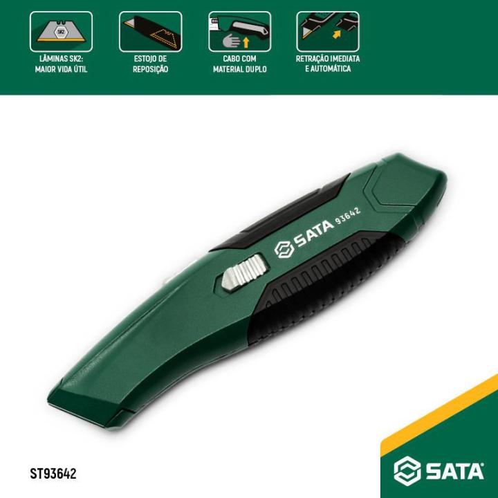 Estilete de Segurança Reforçado Trapezoidal - SATA Brasil