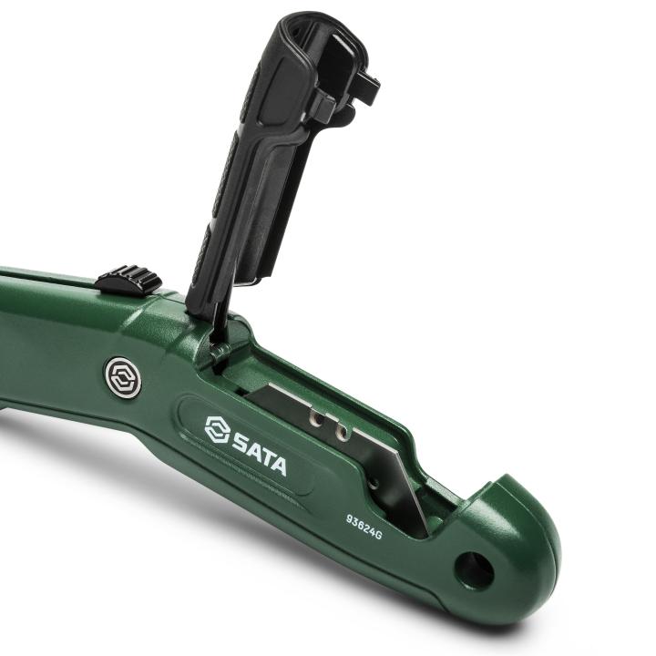Estilete de Segurança Auto - Retrátil Trapezoidal - SATA Brasil