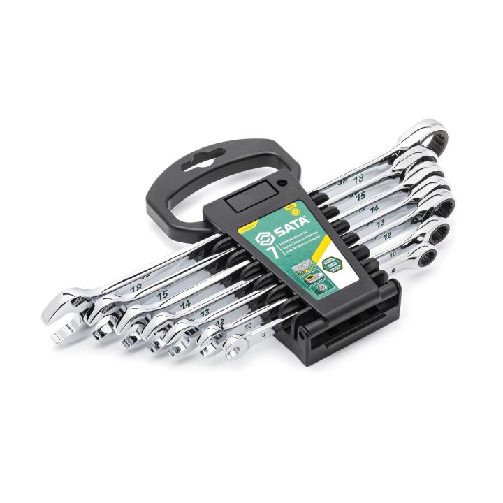 Jogo de Chave Combinada com Catraca 120 xP de 8 - 18mm com 7 Peças