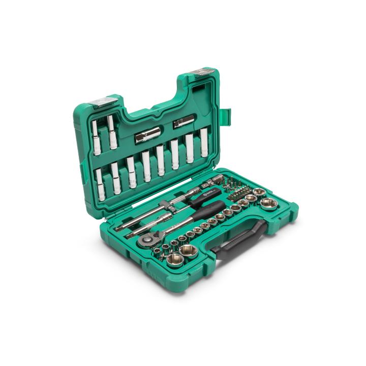 Image of 58 Pc. 1/2" Drive 6 Point Metric Socket Set - SATA