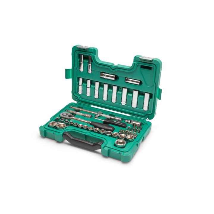 Image of 58 Pc. 1/2" Drive 6 Point Metric Socket Set - SATA