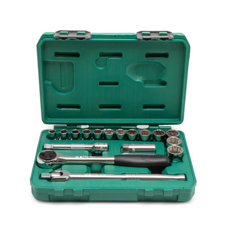 Image of 1/2" Drive 12 Point Metric/SAE Socket Set - SATA