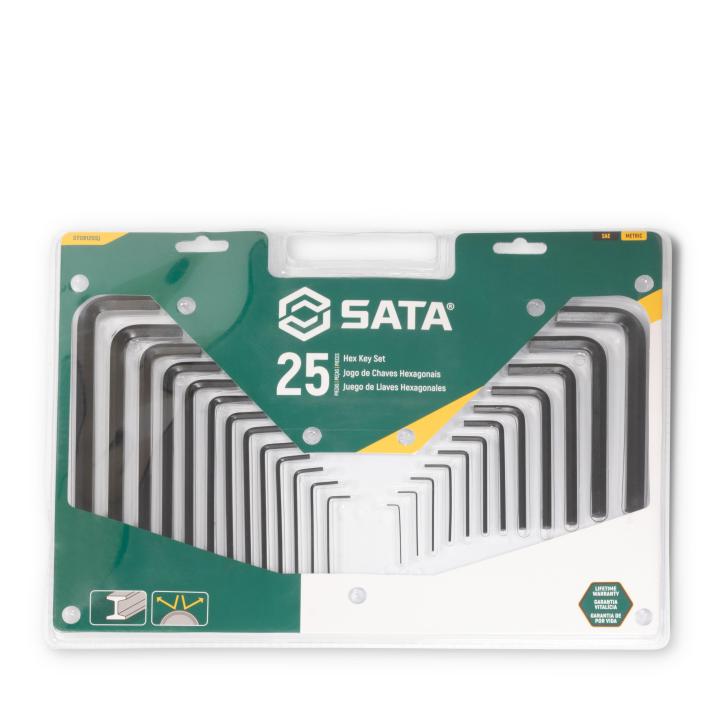 Image of 25-Key SAE/Metric Hex Key Set - SATA