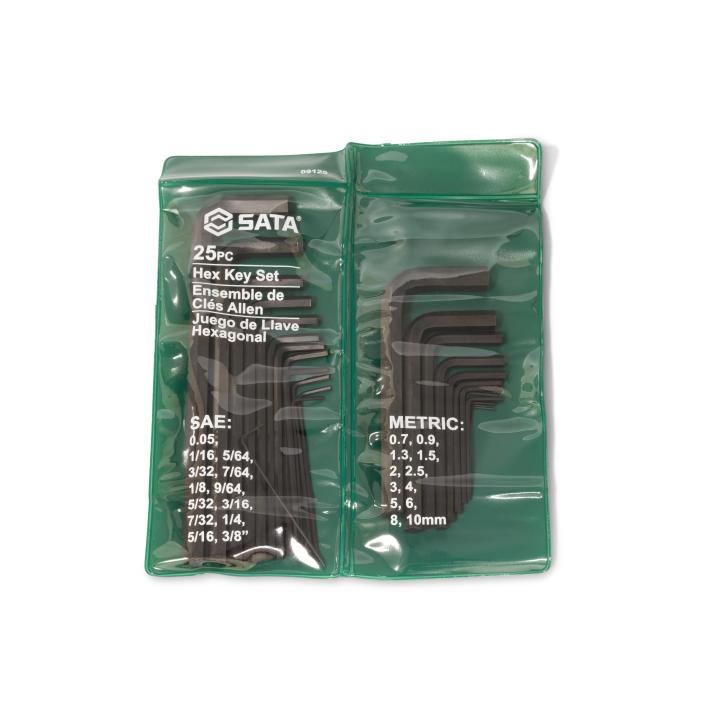 Image of 25-Key SAE/Metric Hex Key Set - SATA