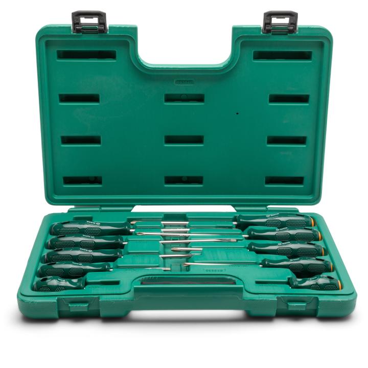 Image of 10 Pc. A-Series Combination Screwdriver Set - SATA