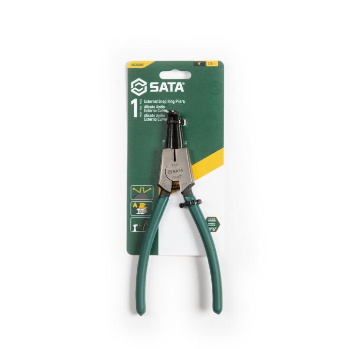 Image of German Style External Snap Ring Pliers, Curved - SATA