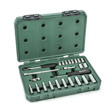 Image of 25 Pc. 1/4" Drive 6 Point SAE Socket Set - SATA