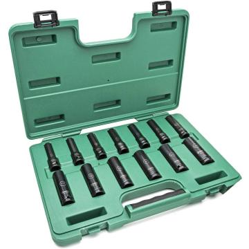Jogo de Soquetes de Impacto Parede Fina Thinwall de 10 - 24mm com