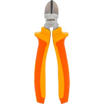 Image of Insulated Diagonal Cut Pliers Dual Material Handle OLD - SATA